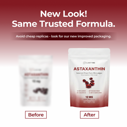 ClarityMD Astaxanthin – Combate Naturalmente el Estrés Oxidativo para Restaurar el Equilibrio por Dentro y por Fuera
