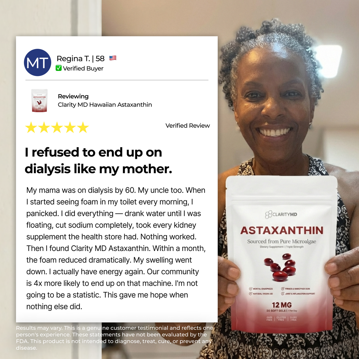 ClarityMD Astaxanthin – Combate Naturalmente el Estrés Oxidativo para Restaurar el Equilibrio por Dentro y por Fuera
